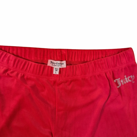 Juicy Couture Velour Tracksuit NWT Coco Red Y2K Studded Crewneck Set MSRP $199 - Picture 10 of 11